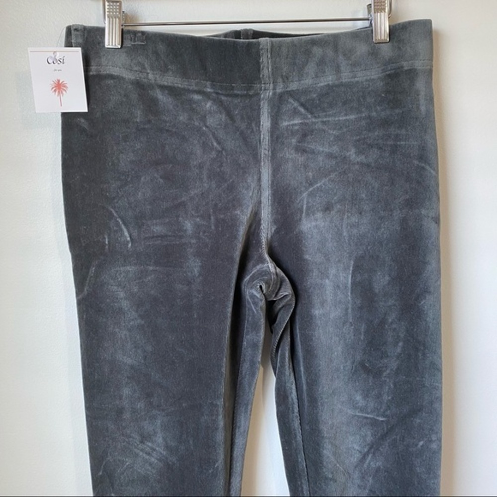 Enza Costa Corduroy Legging Charcoal - Picture 2 of 16